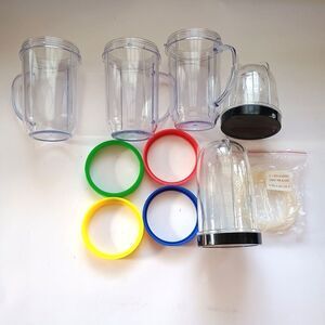 Magic Bullet Blend MB1001C Replacement Cups Mugs Gaskets